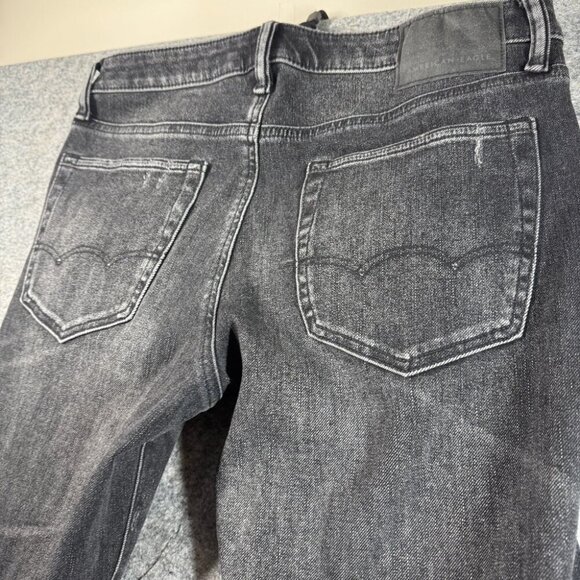 AE Men’s AirFlex 360 Patched Slim Jean Size 32x34 in Black Blaze - Picture 11 of 14